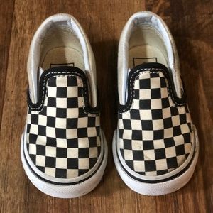 Infant checkered vans
